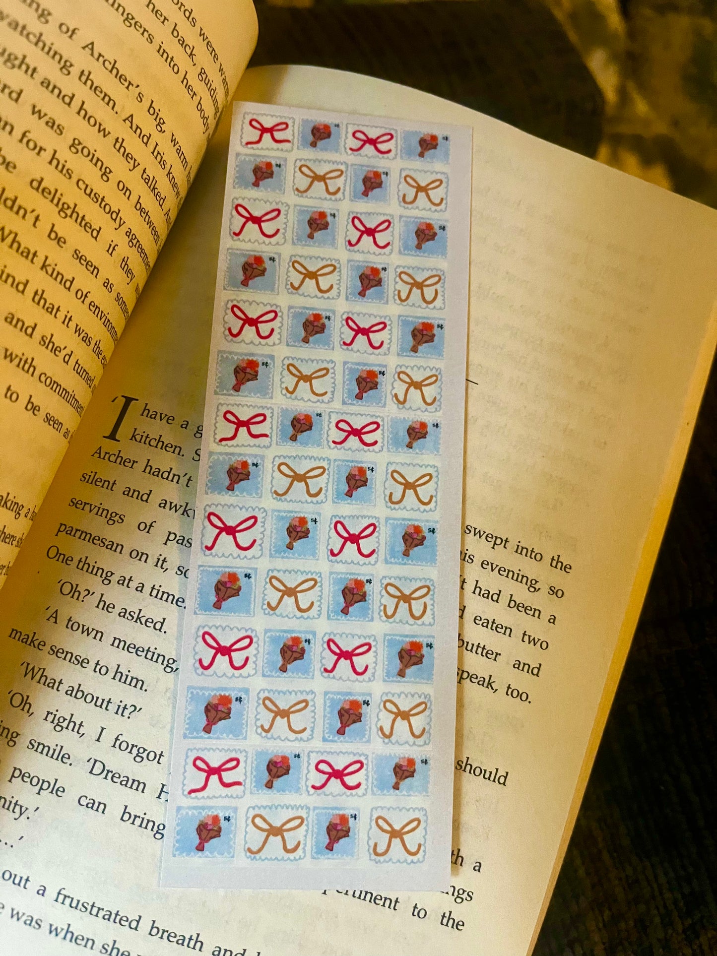 Bows and Bouquets Bookmark