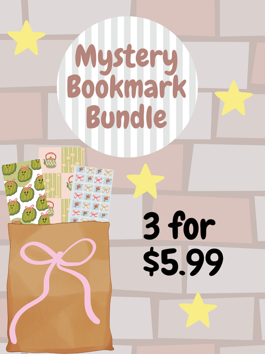 Mystery Bundle of 3 Bookmarks